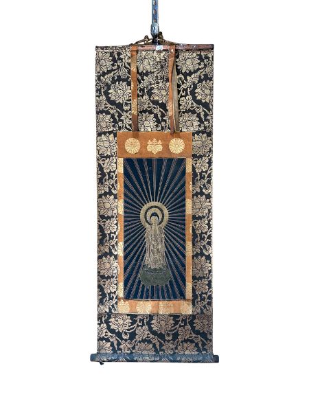 阿弥陀如来立像画 修復前　正面